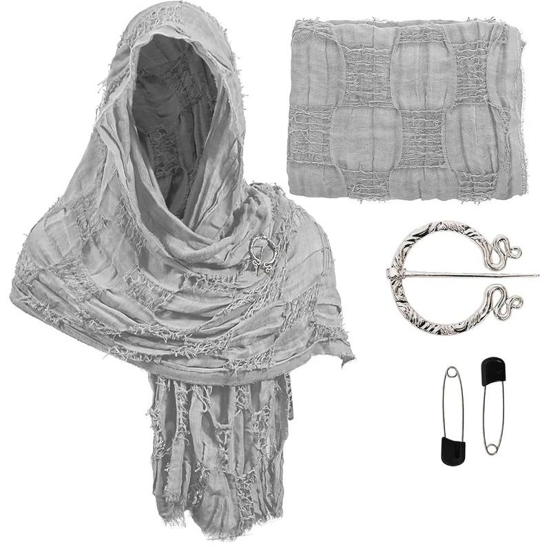 Medieval Hooded Shawl Desert Dunes Clothing Clothing
